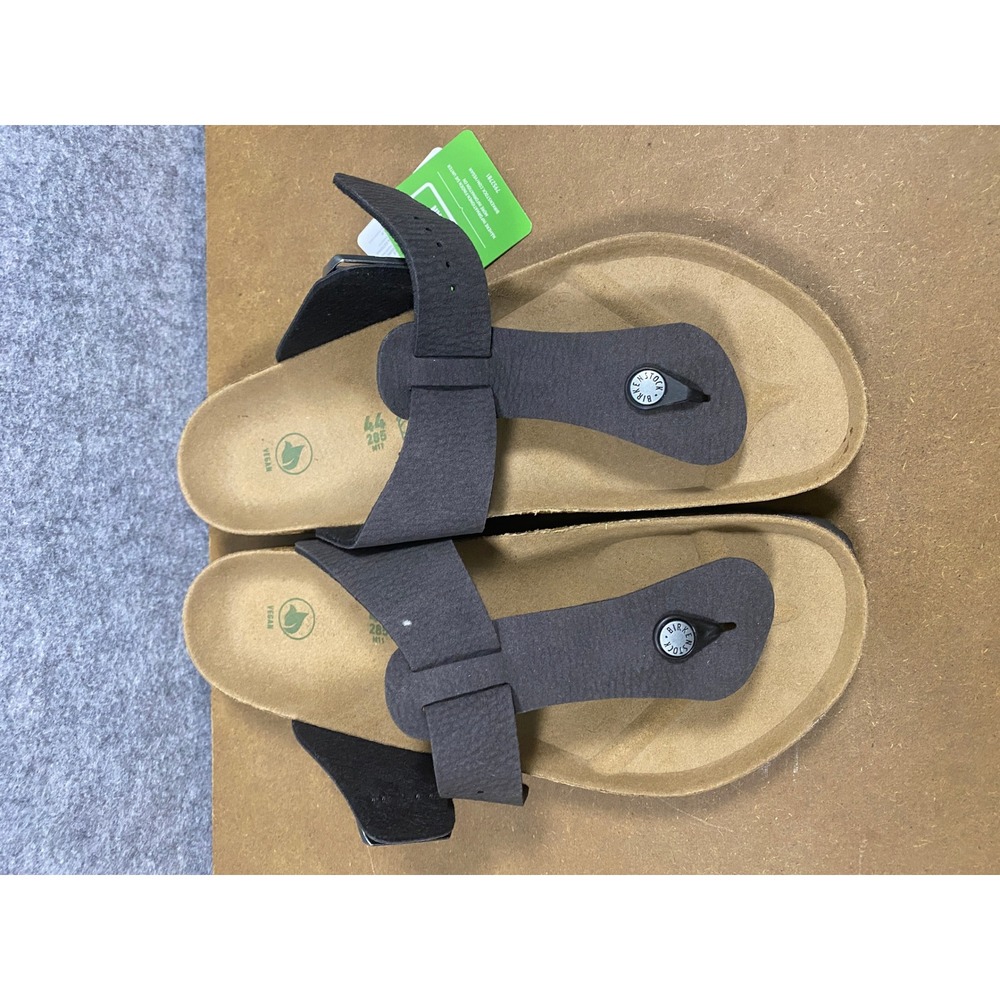 Birkenstock Medina Desert Dust Black Vegan Thong Sandals 1024515 Mens 11 L13